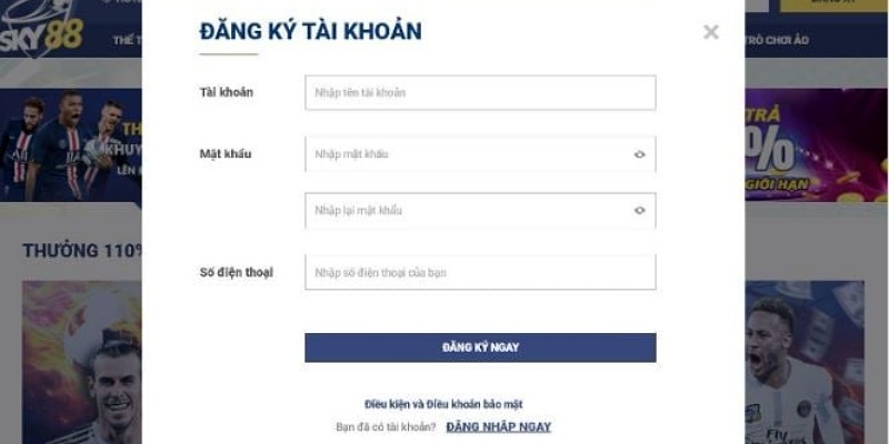 Bạn cần điền đầy đủ và chính xác các thông tin để hoàn thành đăng ký sky88